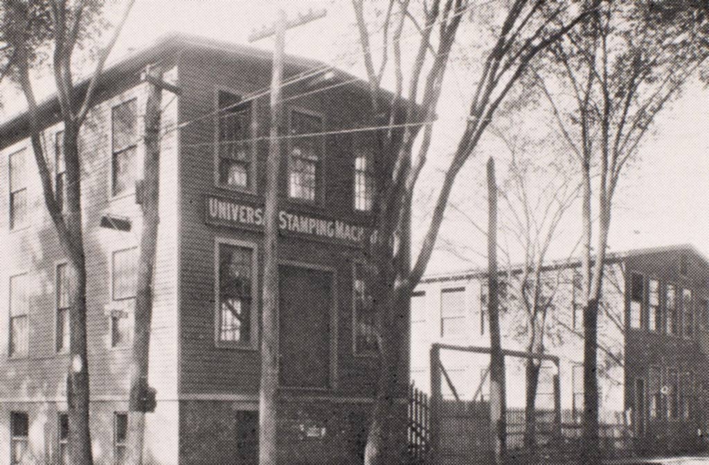 Image of original building of Universal Stamping Machine Company