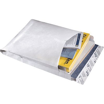 Tyvek Faltentasche/758124, weiß, DIN E4, 51mm, 70g/qm, Inh. 100