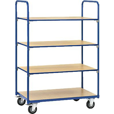 FAirCart Etagenwagen hoch/17071, blau, bis 200kg, 1066x611x1500mm