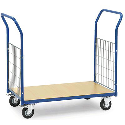 FAirCart Doppel-Stirnwandwagen/17020, blau, 85x50cm, bis 200kg, 1060x511x1033mm