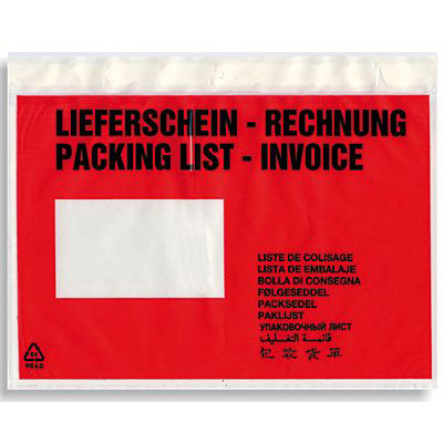 DEBATIN Dokumententasche /522183, rot/schwarz, C5, 45my, Inh. 1000