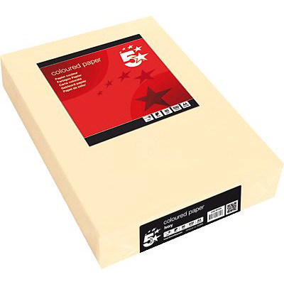 5 Star Papier, DIN A4, sand, 80 g/qm, Inh. 500
