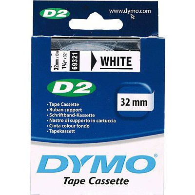 DYMO Schrift- und Farbbänder D2/ S0721210, B 24 mm x L 10 m, weiß, 24 x 10