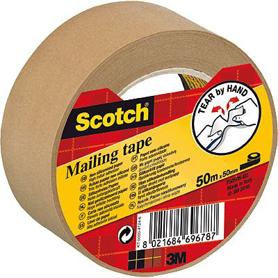 Scotch® Papier-Packband/P5050, braun, B50xL50m