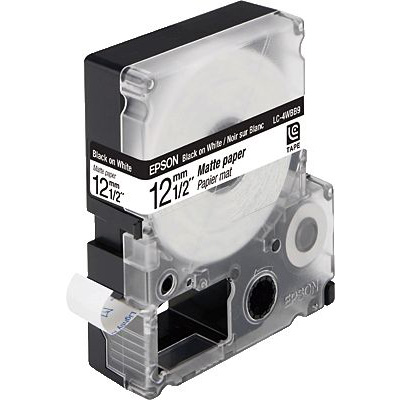 EPSON® Matte Papier Band,Blk/Wht 12/9/ C53S625418, Breite 12mm, Länge 9m