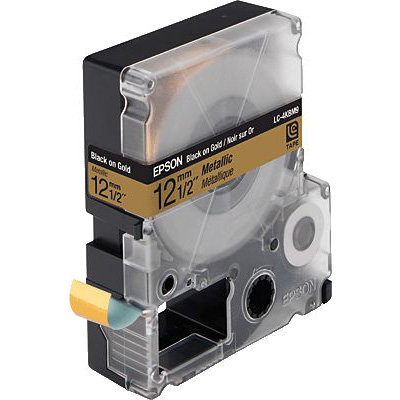 EPSON® Metallisches Band,C53S625415, Breite 12mm, Länge 9m, Blk/Gold