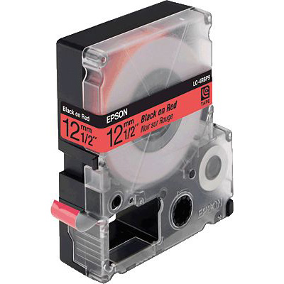 EPSON® Pastell-Band,Blk/Red 12/9/ C53S625402, Breite 12mm, Länge 9m