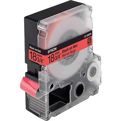 EPSON® Pastell-Band, Blk/Red 18/9/ C53S626400, Breite 18mm, Länge 9m