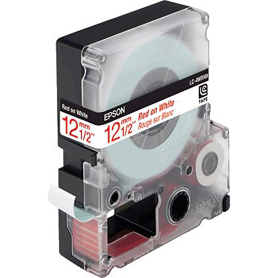 EPSON® Standard Band,Red/Wht 12/9/ C53S625406, Breite 12mm, Länge 9m