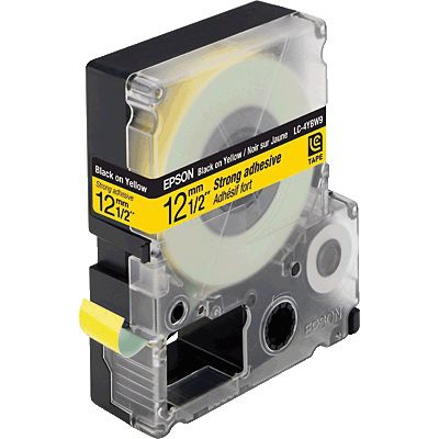 EPSON® Stark Haftendes BandBlk/Yell 12/9/ C53S625409, Breite 12mm, Länge 9m