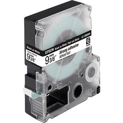 EPSON® Stark Haftendes Band,Blk/Wht 9/9/ C53S624406, Breite 9mm, Länge 9m