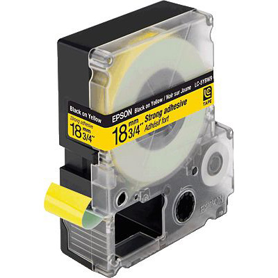 EPSON® Stark Haftendes Band Blk/Yell 18/9/ C53S626408, Breite 18mm, Länge 9m