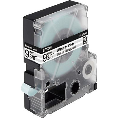 EPSON® Transparentes Band Clear Blk/Clear 9/9/ C53S624403, Breite 9mm, Länge 9m