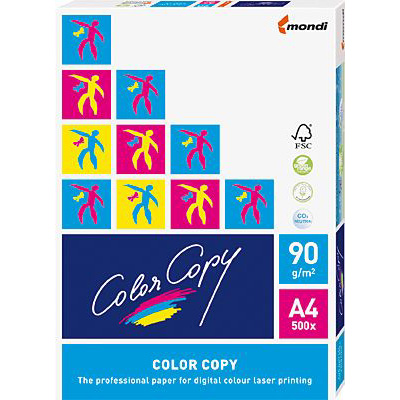 mondi FarbPapier Color Copy/A490g, DIN A4, weiß, 90 g/qm, Inh. 500