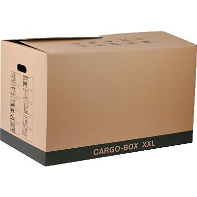 smartboxpro Cargobox Größe XXL mit Grifflöchern,760x460x430mm, braun