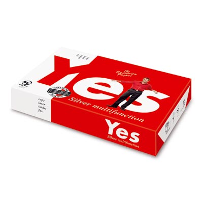 YES Silver Papier, DIN A4, 80g/m², 2500 Blatt/Karton