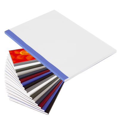 110 frosted thermal document covers blue a4 portrait 15mm document covers
